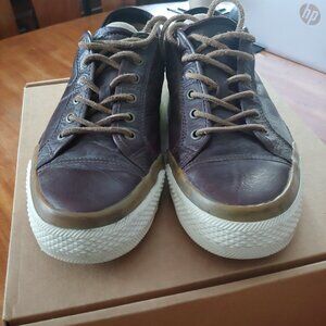 FRYE Walker Men's Sz 11 Brown Leather Low Lace Up Fashion